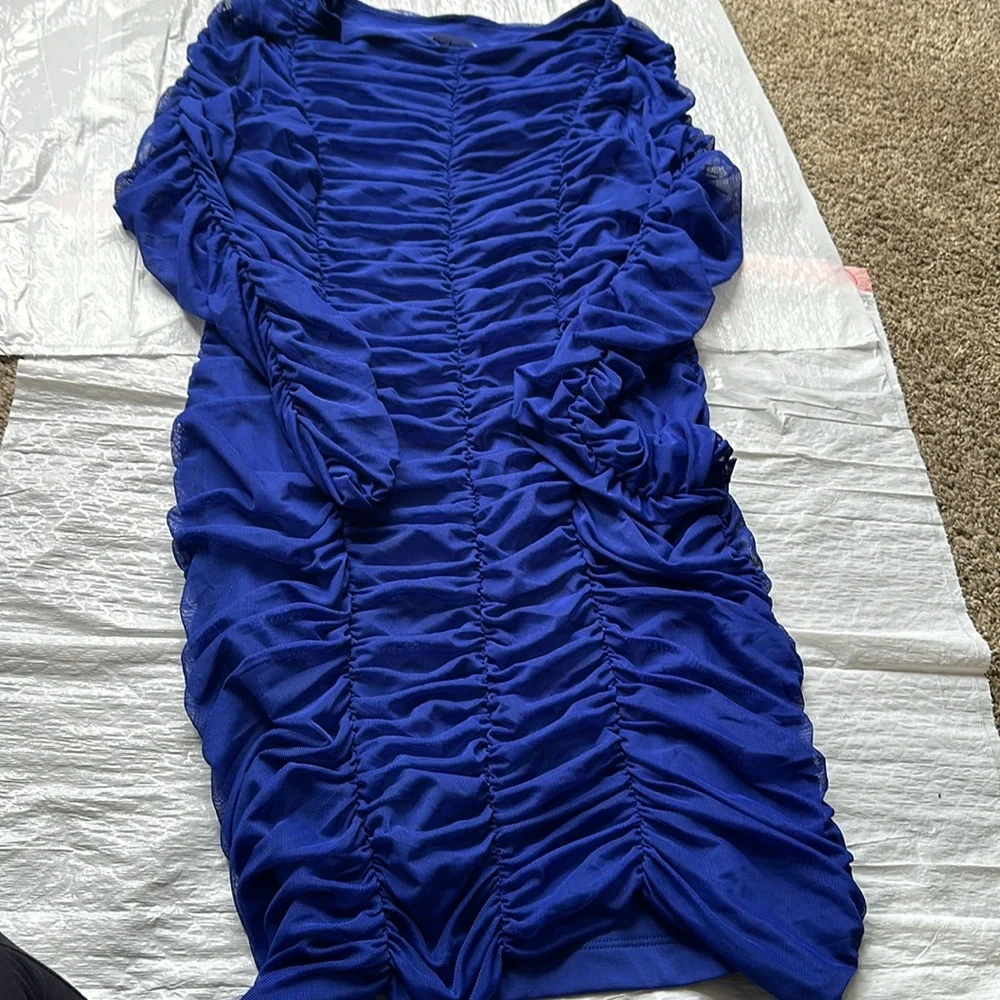 MESH LONG SLEEP DRESS - Picture 2 of 4